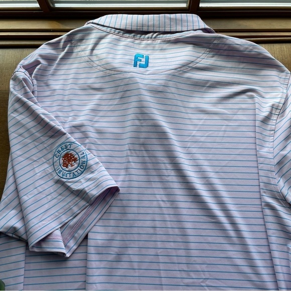 FootJoy FJ Athletic Fit Golf Polo Shirt Crest Invitational Oaktree Golf - Picture 4 of 7